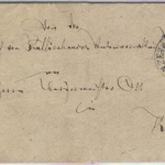 1 Kr. Wappen gez., Brief/Landbestellbezirk K1 Gunzenhausen 18/6. (1873) n.