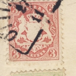 2x3+1 Kr. Wappen gez., Brief HKS Öttingen 27/11. (1871) n. Schwabmünchen -