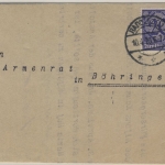 DR-Infla - 20 Pfg. Ziffer Dienstbrief Radolfzell - Böhringen 6.5.20 seltene EF !
