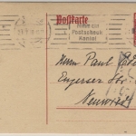 Bayern, 10 Pfg. Hupp/Volksstaat, GA (P104), Bamberg - Neuwied 1919 - US-Zensur
