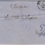 Sachsen, Portobrief Zwickau - Wildenthal 1858 - mit Inhalt