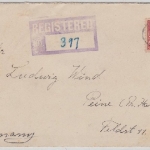 USA - 20 C. Golden Gate Einschreibebrief Champaign - Peine 1932