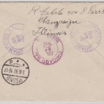 USA - 20 C. Golden Gate Einschreibebrief Champaign - Peine 1932