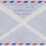 Kongo-Kinshasa - 11,6 K. Int. Messe Luftpostbrief Albertville - Karlsruhe 1969