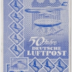 BRD - LH-Jubiläumsflug Sonderkarte 50 J. Dt. Luftpost Stuttgart-Kopenhagen 1962