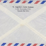 Tanzania - 1,30 Sh. Doktorfisch Luftpostbrief i.d. SCHWEIZ Peramiho Zürich 1964