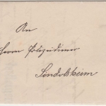 DR - Bödigheim 1902, Drucksache m. Inhalt: Holzversteigerung 1902