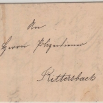 DR - Drucksache Bödigheim - Rittersbach,Inhalt: Holzversteigerung 1902
