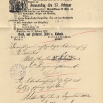 DR - Drucksache Bödigheim - Rittersbach,Inhalt: Holzversteigerung 1902