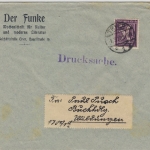 DR-Infla - 50 Pfg. Ziffer Drucksachenbrief Trier 1.3.22 n. Bad Wildungen