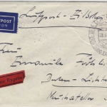 BRD - 80+5 Pfg. Heuss I Eilboten Luftpostbrief Badenweiler Berlin 1955