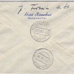 BRD - 80+5 Pfg. Heuss I Eilboten Luftpostbrief Badenweiler Berlin 1955