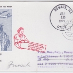 Island - Zuleitungspost Lufthansa 1st-Flug Frankfurt-Newark LH 402 1993 selten !