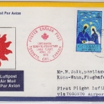 Guyana - 2x40 C. Christmas Zuleitung 1st-Flug Toronto-FFM LH 443 Georgetown 1973