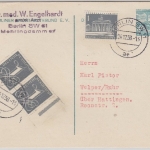 Berlin - 7 Pfg. Privatganzsache + Zusatz Sportärztebund Karte SW11 - Welper 1958