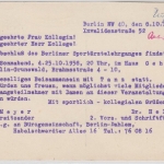 Berlin - 7 Pfg. Privatganzsachenkarte Sportärztebund Drucksache Berlin 1958