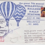 USA - 7th Annual Wellsville Balloon Rally Station 1983 Zuleitung Interflug