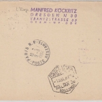 DDR - 15 Pfg. Pieck Ganzsache Frageteil Zuleitung Messe Sonderflug LH 1st-Flug