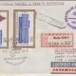 DDR - Interflug 1st Flug Berlin - Kiew Luftpostbrief Einschreiben 1966