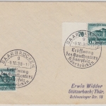 DR - 2x6 Pfg. Gautheater Ersttagsbrief FDC ESST Saarbrücken - Stützerbach 1938