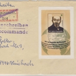 DDR - 85 Pfg. 100 J. Esperanto Blockausgabe Einschreibebrief Marienberg 1989