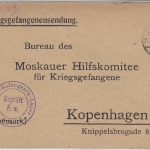 Deutsches Reich - Kriegsgefangenenbrief Lager Döbeln n. DÄNEMARK 1917 Vordruck