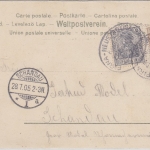 DR - Bahnpost Pirna - Neustadt (Sachs.) Zug 926 Karte n. Schandau 1905