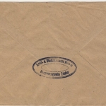All.Bes. - ...RM ...Rpf Gebühr bezahlt Postamt Emden roter L3 Brief 22.8.45