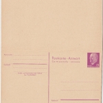 DDR - 15/15 Pfg. Ulbricht Antwort-Ganzsache Ausgabe 1966 ungebraucht