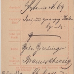 DR - Posteinlieferungsschein f. Postanweisung Einzeiler L1 Schmölln 1872