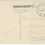 Dänemark - Dronningenmolle Kirche Pfarrhof (?) sw-Ansichtskarte gelaufen 1930
