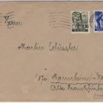 Saar - 2+4 F. Saar II Überdruckausgabe Brief Saarbücken - Mannheim 1948
