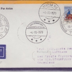 Grönland - 1st-Flug Mesters Vig - Stromfjord Zuleitungspost Freudenstadt 1979