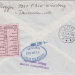 BRD - 2x20 Pfg. Cralog Care Brief n. DÄNEMARK Calw Aalborg 1963 Retourvermerk