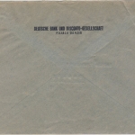 Danzig - 10 Pfg. Absenderfreistempel Deutsche Bank Ortsbrief 1931