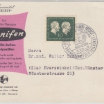 BRD - 10 Pfg. Ehrlich/Behring entspr. SST FFM-Höchst 1954 Karte/Pharmawerbung