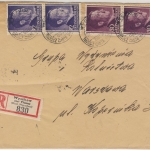 Bes. Polen - Wyszkow ü. Tluszcz Poststelle I Einschreibebrief n. Warschau 1943