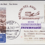 Färöer - 500 Ö. Landschaften Zuleitungspost Interflug 1st-Flug Berlin - Tel Aviv