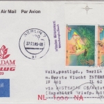 England - FPO Mönchengladbach Zuleitungspost Interflug 1st-Flug Amsterdam Berlin