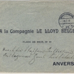 Etappe West - unfrankierter Brief PÜSt 33 (Ingelmünster) - Antwerpen 1917
