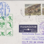 Island - Korean Air Sonderflug Olympiade Zuleitungspost Athen - Seoul 1988