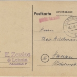 Kontrollrat - (2) Lehnin 18.5.46 Gebühr bezahlt L1 Drucksache n. Hanau 1946