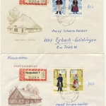 DDR - Volkstrachten I 3 Einschreibebriefe Großenhain 1964 Schmuck-FDC !!