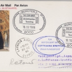 BRD - Tag d. Briefmarke München 1986 Luftpostkarte LH 1st-Flug München - Larnaca