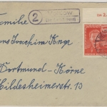 DDR - 24 Pfg. Pieck/Stalin Oberrand Brief Landpost (2) Vehlow ü. Neustadt 1951