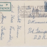 Österreich - Christkindl 1958 Karte Leitzettel Aufgabe Braunau + SST Nr.1