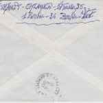 Berlin - 300+130 Pfg. I&T Einschreiben RÜCKSCHEIN n. FRANKREICH Berlin 440 1986