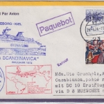 Schweden - Lufthansa 1st-Flug München - Casablanca 1974 Zuleitung Schiffspost
