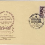 Berlin - 6 Pfg. Rathenau amtl. Schmuck-FDC + ESST Grunewald AEG Grosstausch 1953