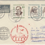 Berlin - Interflug 1st-Flug Berlin - Tirana 1960 Zuleitung West-Berlin